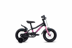 Ghost POWERKID 12 - Metallic Black / Pearl Pink Gloss