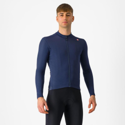 Pnsky cyklistick dres s dlhm rukvom Castelli 24508 ESPRESSO THERMAL belgick modr